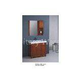 Classics Square Sinks Bathroom Vanities With Mirror Light Brown Color thumbnail-1