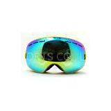 Custom No Fog Reflective Ski Goggles With Camera / Soft TPU Frame