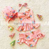 New Design Baby Girls Adorable Cartoon Swimsuit Boutique Kids Two Piece Swimsuit thumbnail-1