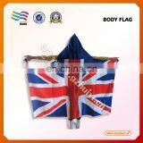 wholesale custom size high quanlity cape flag body flag arm flag