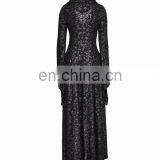 Gothic Punk Rave Black Longsleeve High Low Hooded Dress Q-308 thumbnail-2