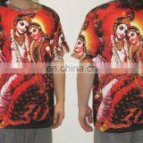 Hindu God Deity Lord Hare Radha Krishna Vishnu Govinda Gopala TeeTshirt Shirt Hippie Dj Art T - Shirt Shirt M / L / Xl thumbnail-3