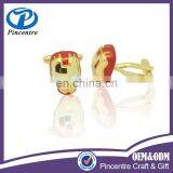 China Manufacturer Wholesale Iron Man Cufflinks/brass Cufflink thumbnail-1