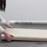 White PVC fabric comfortable soft storage ottoman fashion  bench for living room