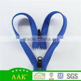 3# Nylon Fashion Zipper Double Ended Nylon Zipper With Head to Head Sliders
