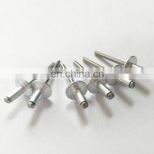 China Flat Domed Head Blind Pop Rivet Solid Steel Rivets Stainless Steel