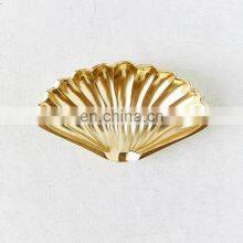 leaf design gold ashtray