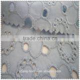 Blue Cotton Embroidering Fabric thumbnail-2