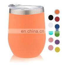 Food Grade 12oz Double Wall Stainless Steel Sublimation Insulated Wine Tumbler thumbnail-2