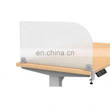 Frosted Acrylic Board Desk Dividers Panels Clamp-on Desk Partition For Office thumbnail-2