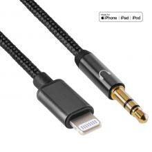 High Quality Car Aux Stereo Adapter MFi Lightning to 3.5mm Jack Audio Cable for Apple IPhone 8/X/11/12/13 thumbnail-2