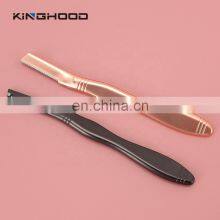 Private Label Biodegradable Hair Remover Eye Trimmer Professional Face Stainless Steel Eyebrow Razor thumbnail-5