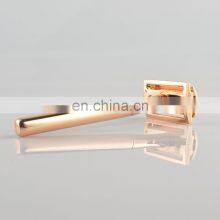 High Quality Gold Men Shaving Razor Professional Men Safety Razor Single Blade Shaving Razor thumbnail-3