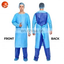 Plastic Protective Waterproof CPE Gown with Thumb Loop/Impervious CPE Gown Apron