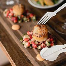 CPLA Plastic 100% Biodegradable Cutlery Compostable Bio-Based Degradable Knife Spoon Fork Cutlery(1000/Case) thumbnail-2