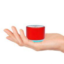 Aluminum Wireless Portable Bass Woofer Active BT Mini Speaker With RGB LED Colorful Light AUX TWS 3 Watt 300mAh With FM Radio thumbnail-2