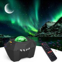 Bluetooth Aurora Projector Northern Lights Projector Lamp With Moon Star Galaxy Remote Night Light Projector With Music Speaker thumbnail-1