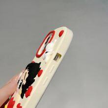 Cartoon Cute Girl Fashion Protective Shockproof Mobile Phone Accessories Cover Case For IPhone 12 13 14 15 Pro thumbnail-5