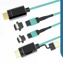 OEM Factory Wholesale 8K HDMI MPO Fiber Optic Extension Cable Kit-Detachable-300m-48Gbps thumbnail-2