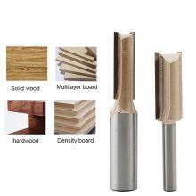 1/4 1/2 Handle CNC Engraving Planer Drill Bit Double-Slot Hard Alloy Straight Cutting Woodworking Milling Cutter OEM Customized thumbnail-2