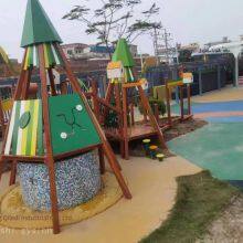 Customizable Large-scale Corridor Frame Combination Children's Playground Equipment With Climbing Holes and Outdoor Stainless-steel Slide With Drilled Holes for Communities and Kindergartens thumbnail-1