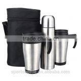 Customize and Wholesale Best Quality Stainless Steel Thermos Mug Gift Sets thumbnail-1