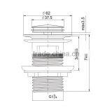 Watermark High Quality Basin Wash Accessories With Overflow Brass Waste Pop Up Click Clack (K80) thumbnail-2