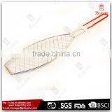 Factory Customized Colorful PVC Coated Barbecue Grill Tools For Fish thumbnail-2