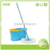 HDR-M011L-B bucket mop 360 degree Spin Magic Mop handle type,Hand Press With Wringer Mop Bucket