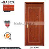 Sapele flush single swing door modern custom front entry doors for apartment