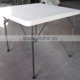 Hight-adjustable Square Dining Room HDPE Plastic Folding Table thumbnail-3