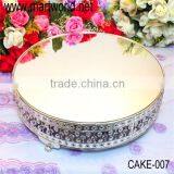 Round Metal Cake Stand Surrounded With Crystals for Wedding Decoraton& Home &party(cake-007)