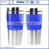 16-Ounce Capacity Auto Travel Coffee Mug Coffee Cup Vacuum Tumbler With Lids and Cup Sleeves thumbnail-2