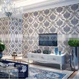 Home Decor Blue Wallpaper Embossed Wallpaper
