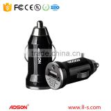 multi-functional black 2.1A Utra thin car charger ADS-8308