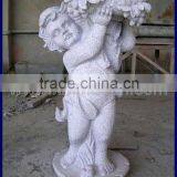 White Marble Cherub Statue thumbnail-1