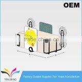 Smart Design Wire Black Wall Mounted Glass Set Top Tissue Box Holder thumbnail-2