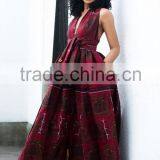 Hot Sale Fashion Design African Sleeveless Maxi Dress thumbnail-3