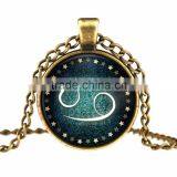 Mysterious Zodiac Glass Cabochon Pendant Necklace Glass&Alloy thumbnail-5