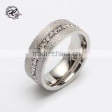 Titanium 316l Stainless Steel Engagement Rings With Stones Brushed Stainless Steel Wedding Ring Quality Choice thumbnail-3