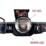 Dual Light Source AA Battery Zoom LED Light Ultra Bright Headlamp thumbnail-3