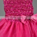 New Fashion Designer One Piece Party Lace Sleeveless Baby Dress Pictures Girl Dresses With Flower Wedding thumbnail-5