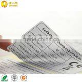 Removable Matte Silver Polyester Label
