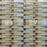 Foshan Supplier Basket Wave Glass Mosaic for Wall Decoration PCT002 thumbnail-1