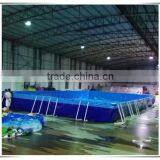 Metal Frame Square Blue Inflatable Swimming Pool, Inflatable Water Pool, Plastic Swimming Pool thumbnail-1