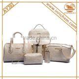 6 For 1 Woman's Bag Set PU Leather Backpack,Handbag,Shoulder Bag,Pen Holder,Pouch,Key Holder thumbnail-2