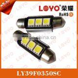 36mm auto led light 3smd canbus festoon led light