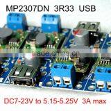 DC DC Buck USB Charger Module 7-23V to 5.15-5.25V Max 3A MP2307DN Adjustable MOSFET Power Mudule for Samsung Iphone Others