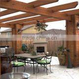 Recycled Backyard Outside Hollow Composite Wood Decking Wpc Decking Hexagonal Pergola thumbnail-4
