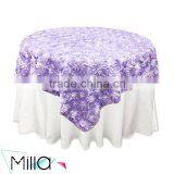 Champagne Grandiose Rosette Table Overlays thumbnail-6